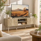 Meuble TV Solen dans un salon lumineux et organisé