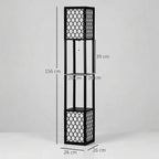 Dimensions du lampadaire étagère Soren 156 cm