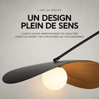Abat-jour sculptural en forme de feuille du lampadaire Kaiven