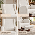 détails fauteuil à bascule Avelin