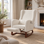 Repose-pieds rétractable intégré au fauteuil à bascule Avelin