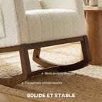 Fauteuil Eira avec dossier haut et coussin lombaire pour la détente