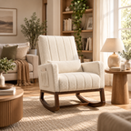 Fauteuil Eira avec dossier haut et coussin lombaire pour la détente dans le salon