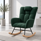 tissu teddy bouclé et de l'assise rembourrée du fauteuil Maelis