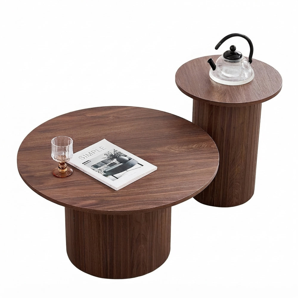 Lumo tables rondes sur fond lanc