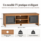 Dimensions et charges du meuble TV Elvar 109 x 35 x 38 cm