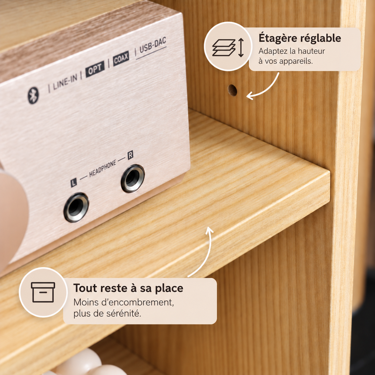 Meuble TV Halen vu de niches 