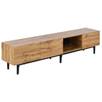 Meuble TV Kael 175 cm en bois sur fond blanc