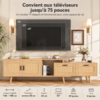 Meuble TV Noren en configuration compacte