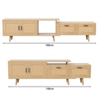 Meuble TV Noren extensible vu de trois quarts