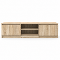 Meuble TV Viken 140 cm en chêne Sonoma sur fond blanc