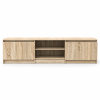 Meuble TV Viken 140 cm en chêne Sonoma sur fond blanc