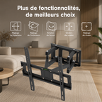 Support TV articulé pour écran 26 à 55 pouces