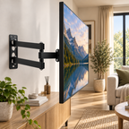 Support TV mural Aksel avec bras déployé jusqu’à environ 370 mm