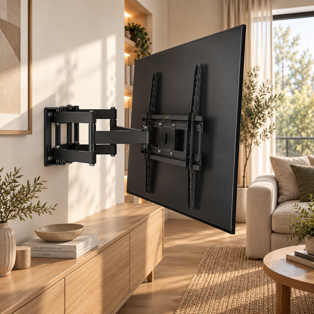 Support TV mural Arven avec inclinaison réglable de plus ou moins 15 degrés
