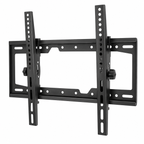Support TV mural inclinable Keldor pour téléviseurs 32 à 65 pouces sur fond blanc
