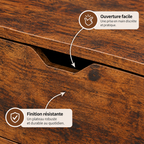 Table basse relevable Elden fermée