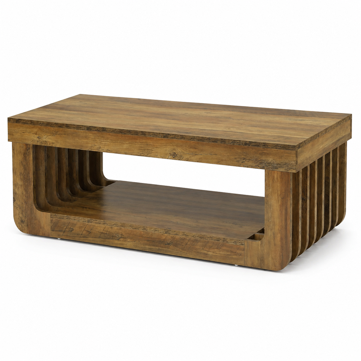 Table basse rectangulaire Varden 120 cm style rustique
