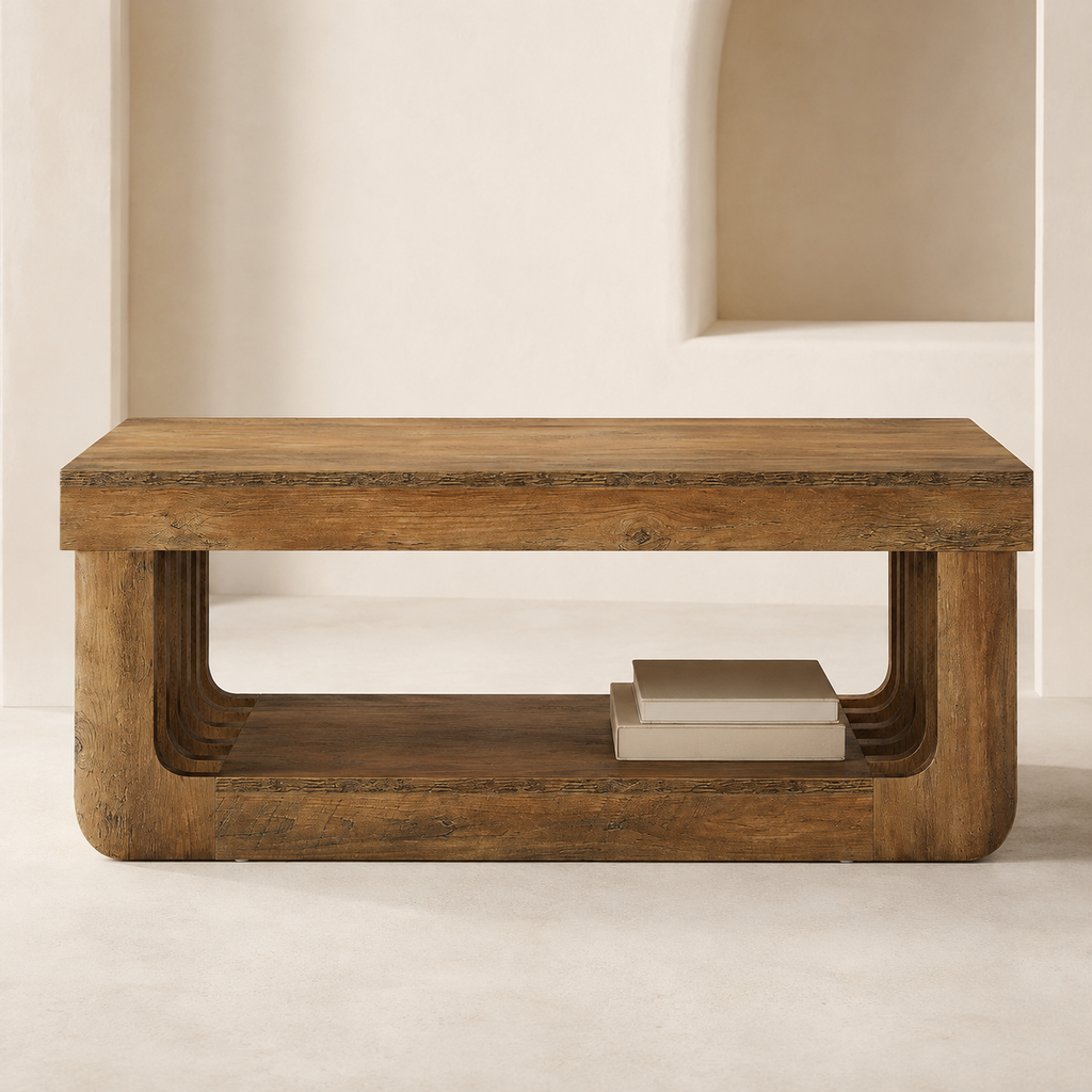 Table basse Varden avec plateau et rangement inférieur